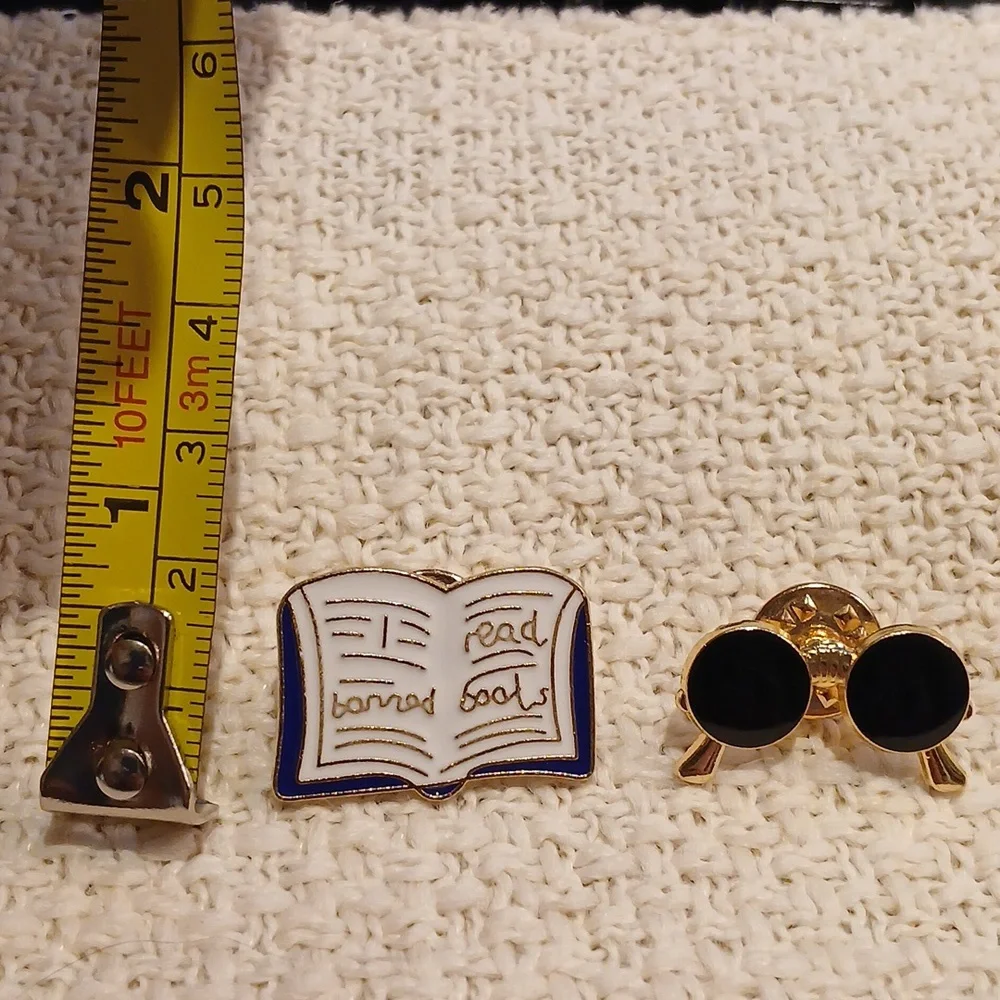 NEW I READ BANNED BOOKS Enamel Pin Set